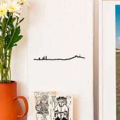 Mini frise décorative Lyon - Noir - 19 cm