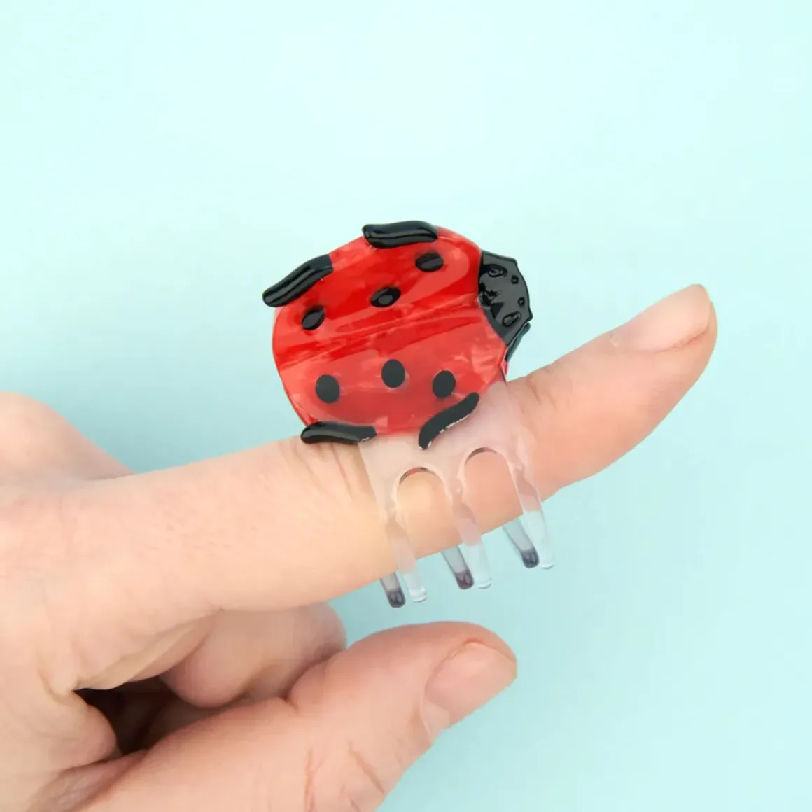 Mini Pince à Cheveux Coccinelle