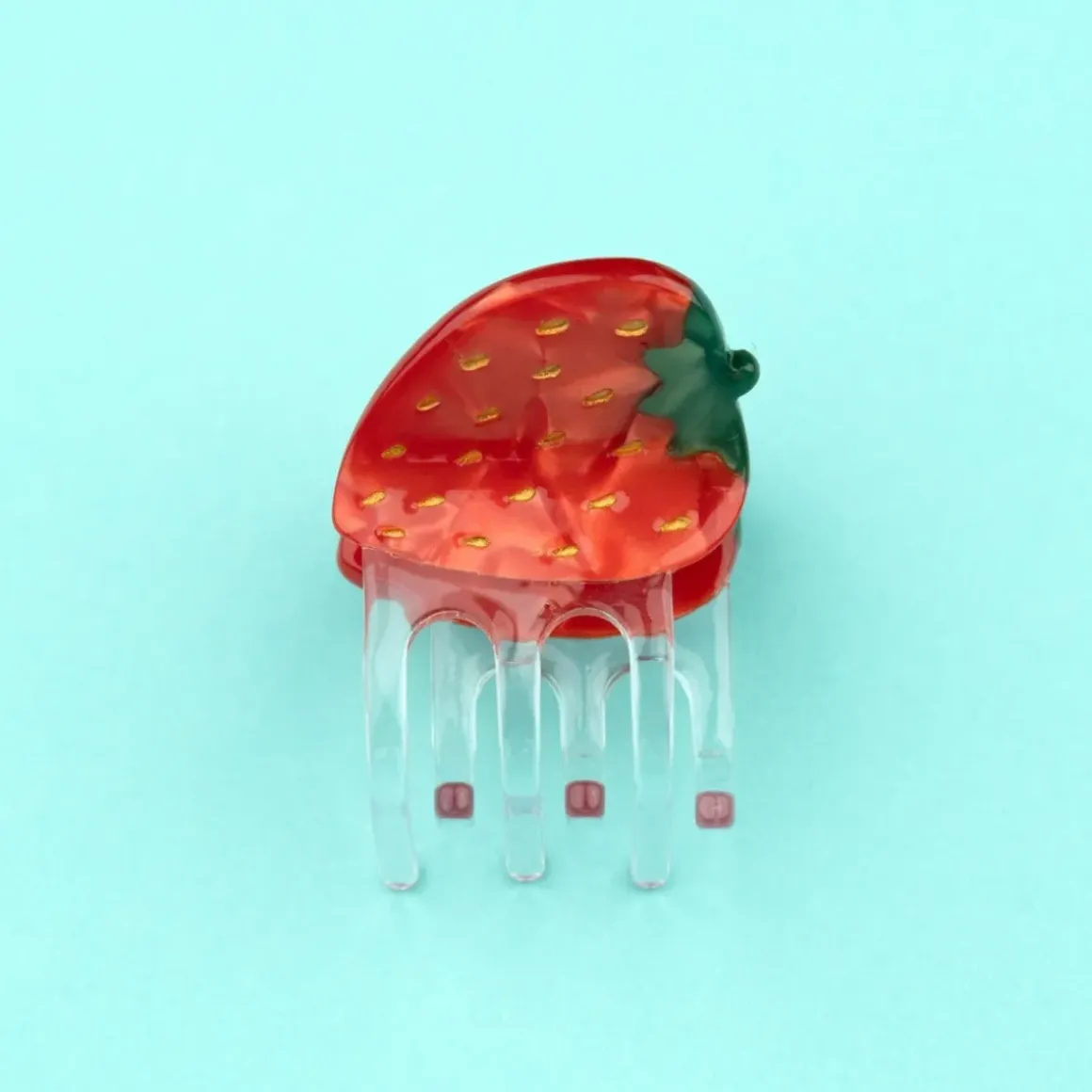 Mini Pince à cheveux Fraise