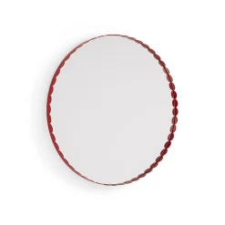 Miroir Arcs Rond - Ø 60 cm - Rouge