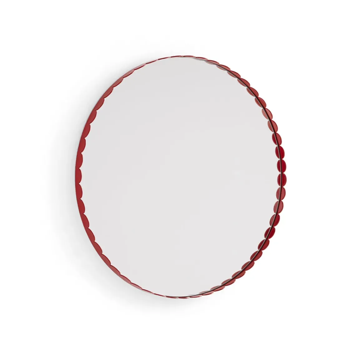 Miroir Arcs Rond - Ø 60 cm - Rouge