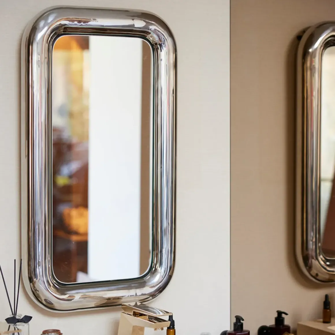 Miroir Chubby - 45 x 80 cm - Chrome