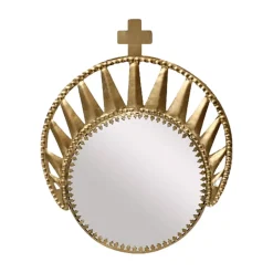 Miroir Exvoto Couronne - 15.5 × 19.5 cm