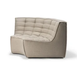 Module d'angle arrondi canapé N701 - Beige