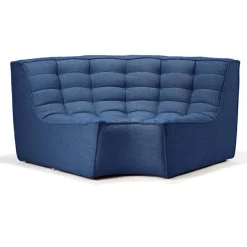 Module d'angle arrondi canapé N701 - Bleu