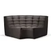Module d'angle arrondi canapé N701 - Gris foncé