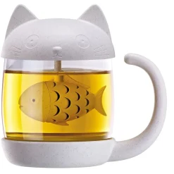 Mug chat infuseur - H 12 cm