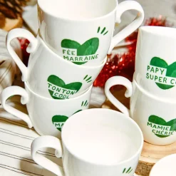 Mug C?ur Papy Super Cool - Vert Sapin