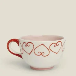 Mug Drink more amour - Rose/Rouge- Ø 16 x 8 cm