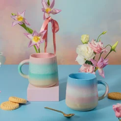 Mug Pastel Ombre Rose/Vert