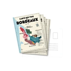 Pack 13 Cartes Postales Les Vins de France - 30 x 40 cm - Ecru