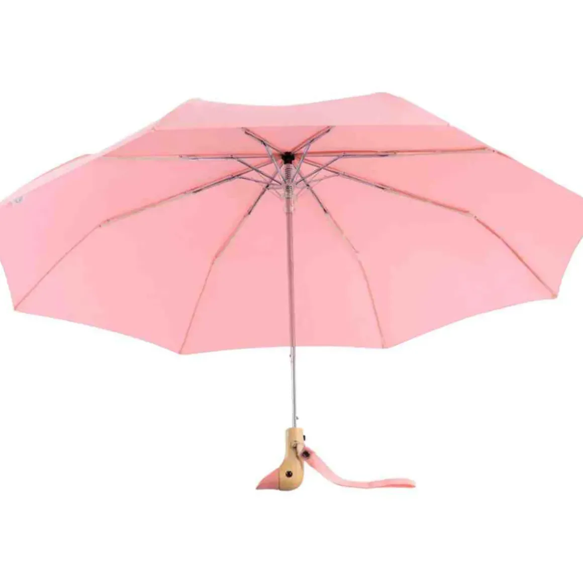 Parapluie à manche Tête de Canard - Rose