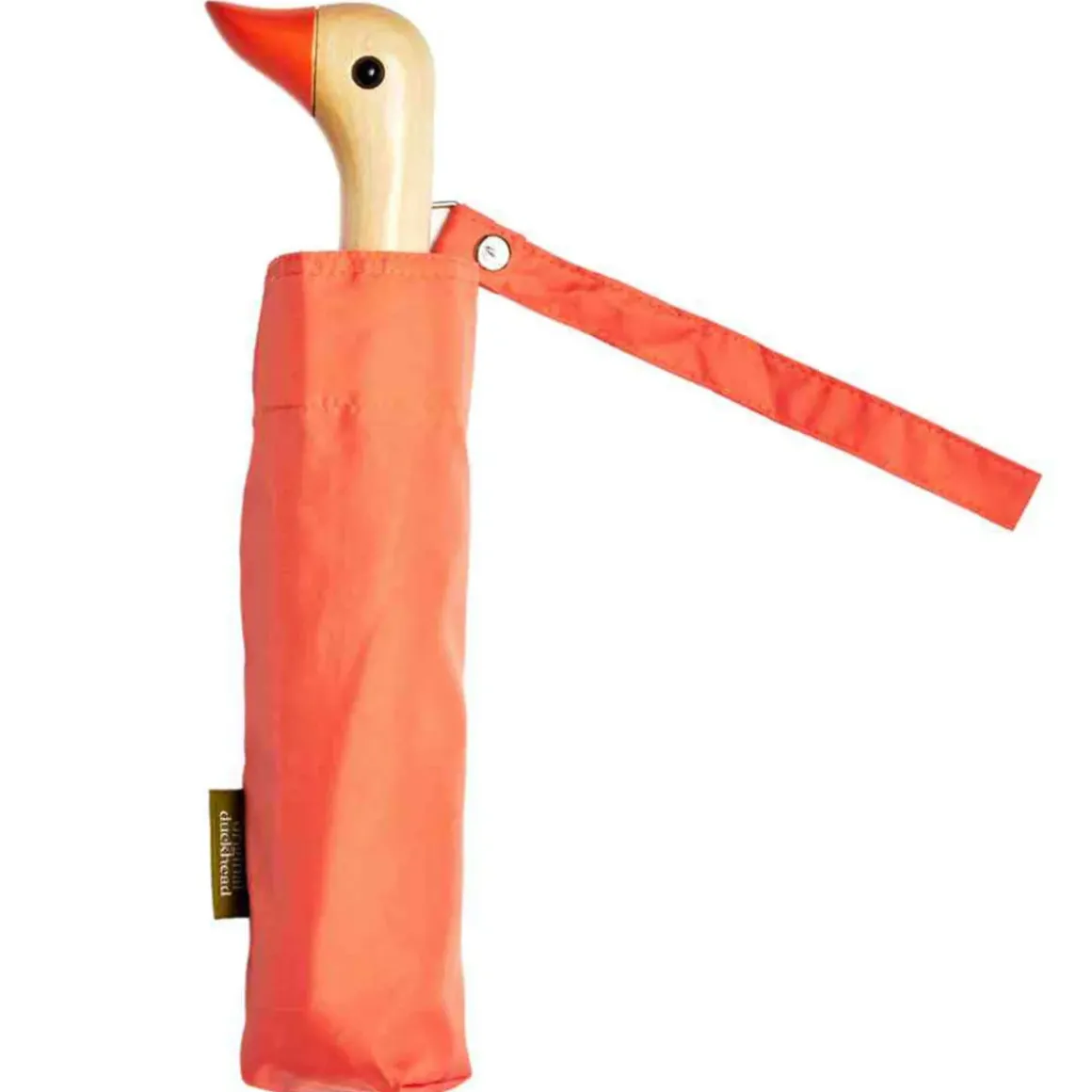 Parapluie à manche Tête de Canard - Orange Peach