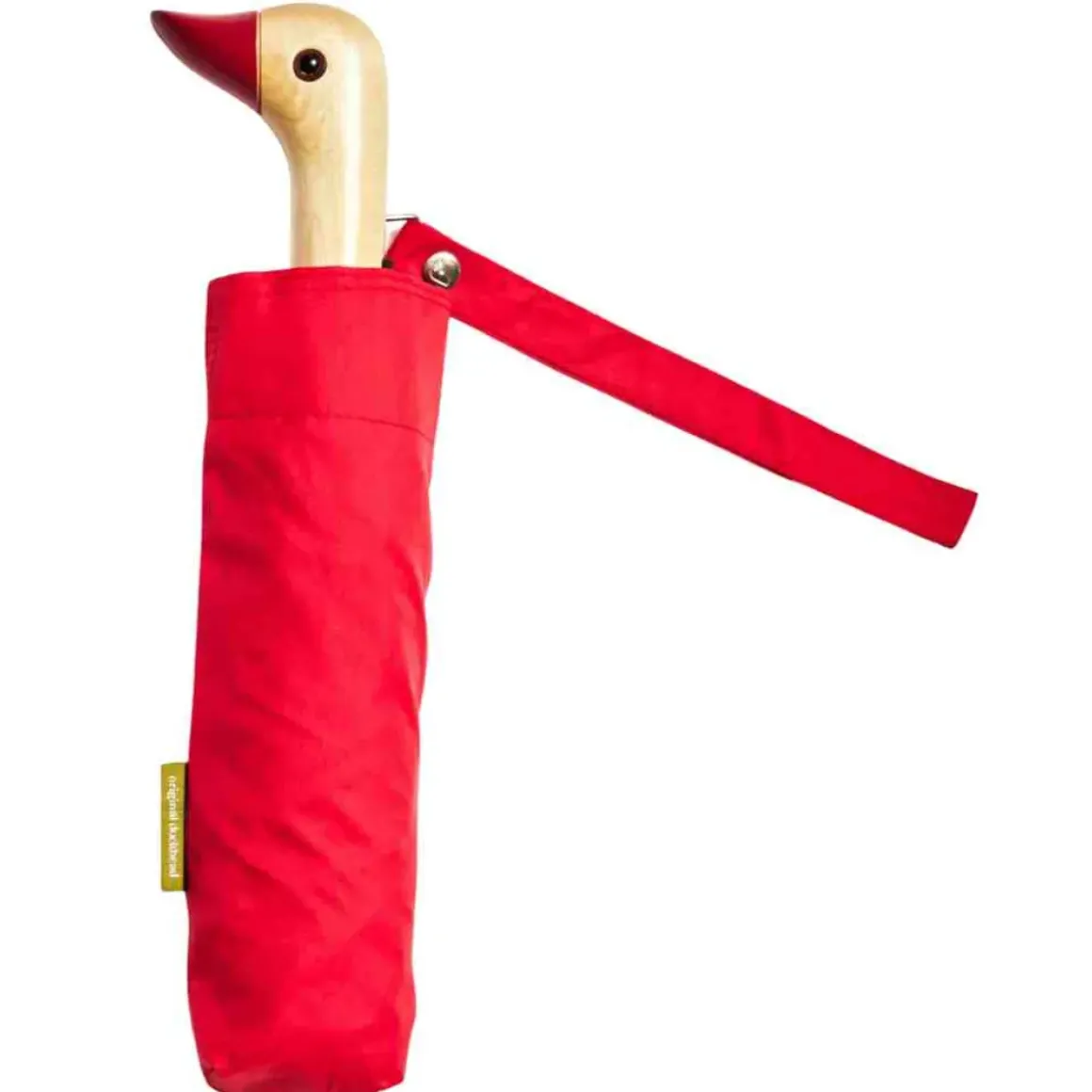 Parapluie à manche Tête de Canard - Rouge