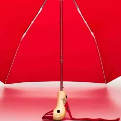 Parapluie à manche Tête de Canard - Rouge