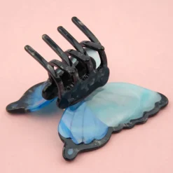 Pince à Cheveux Papillon - Bleu