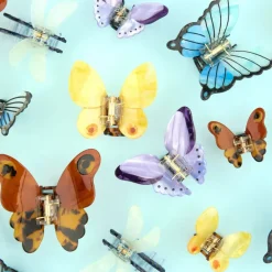 Pince à Cheveux Papillon - Jaune