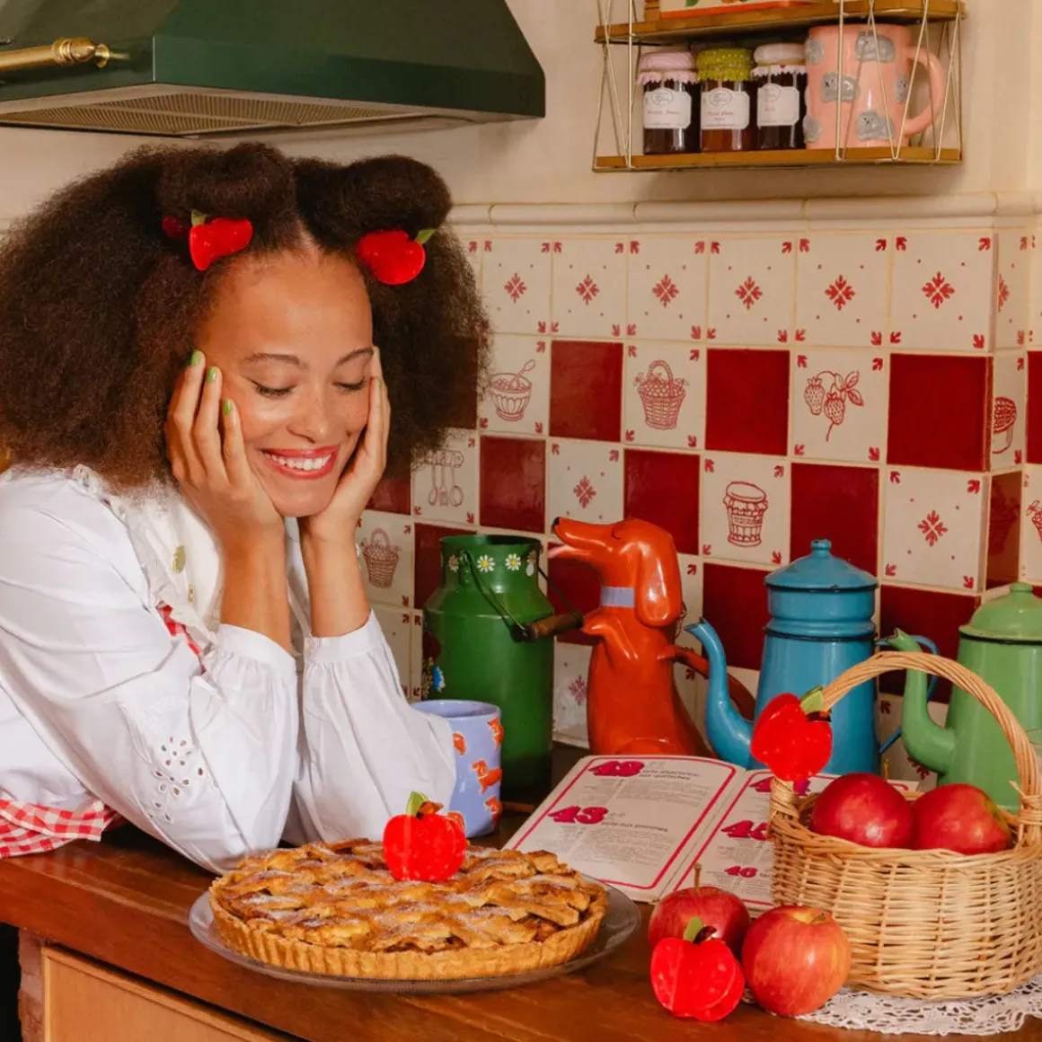 Pince à cheveux Pomme