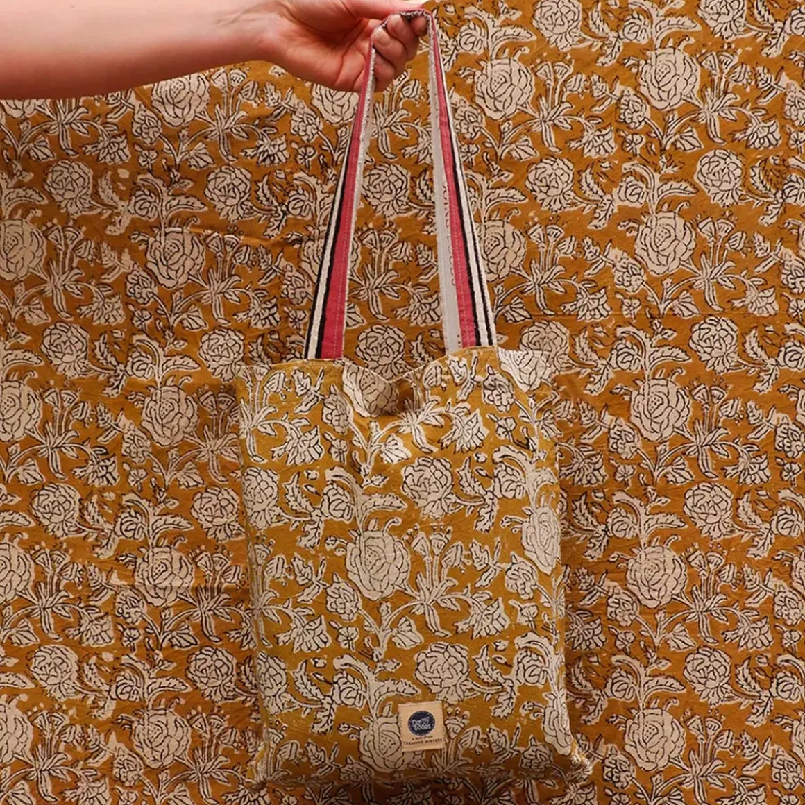 Plaid + Tote-bag Botanical