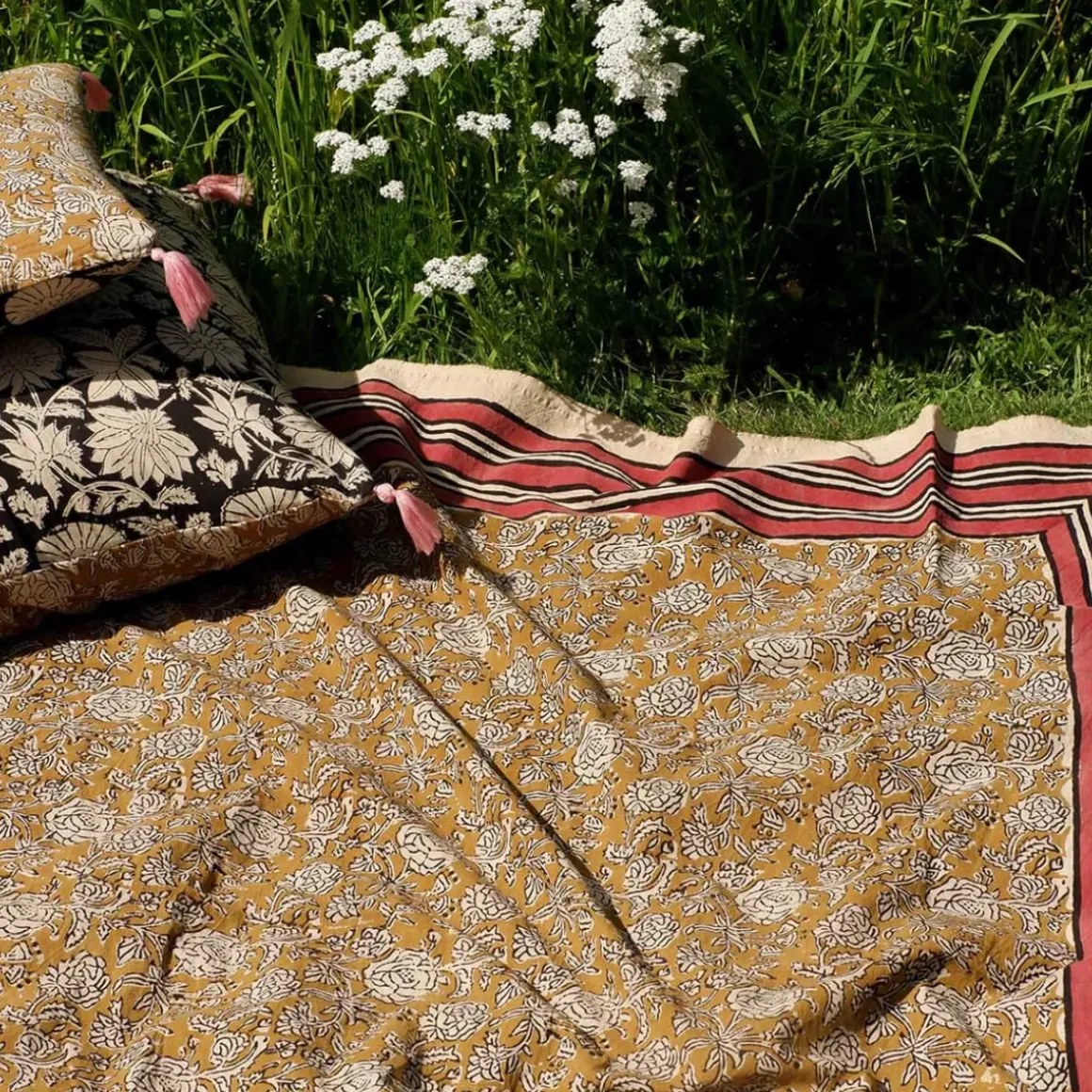 Plaid + Tote-bag Botanical
