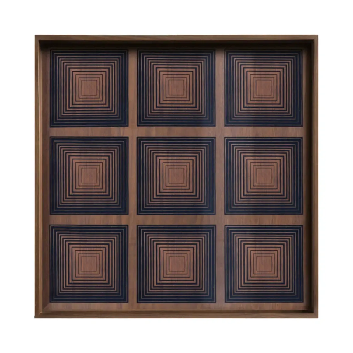 Plateau carré en verre Ink Squares