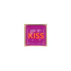 Plateau Carré S - Kiss - Fuchsia - 10 x 10 cm