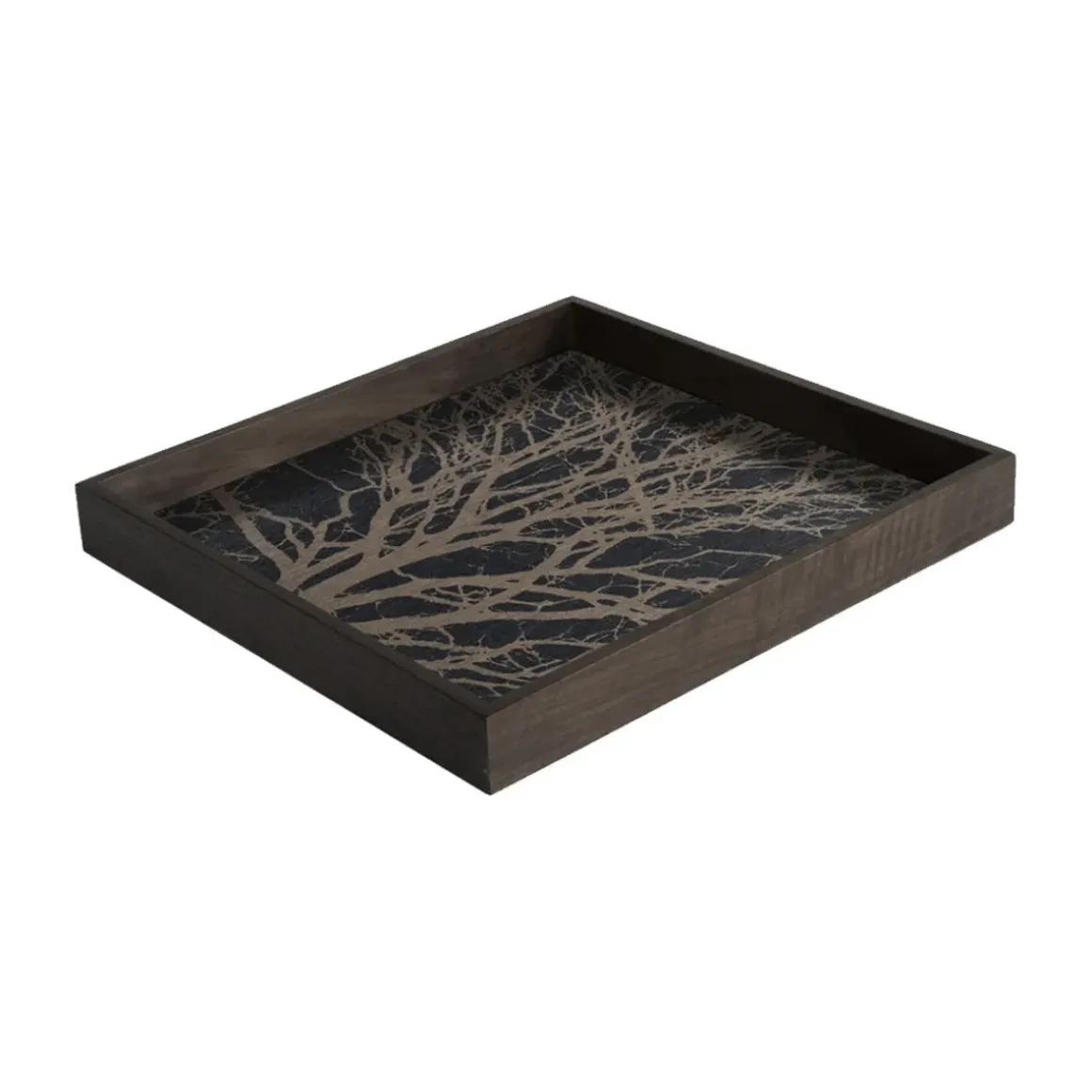 Plateau en bois Black Slice - Marron