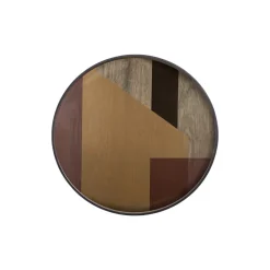 Plateau en verre - Angle - Rond