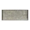 Plateau en verre Fossil Organic - Gris