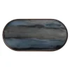 Plateau en verre Graphite - Organic Glass Oblong - L 71 cm