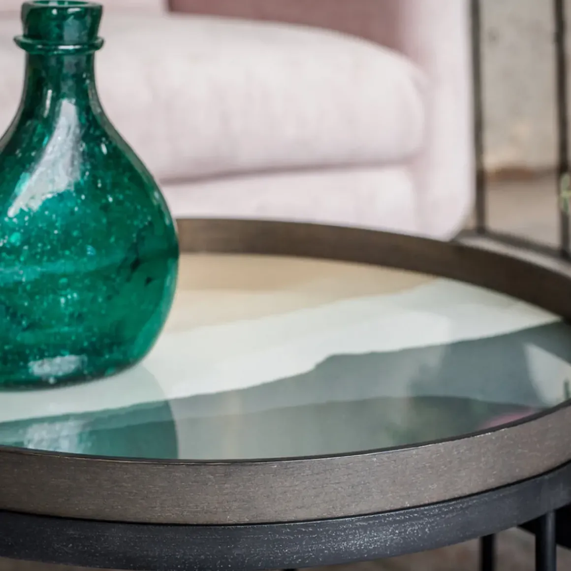 Plateau en verre - Slate Wabi Sabi - Ø 61 cm