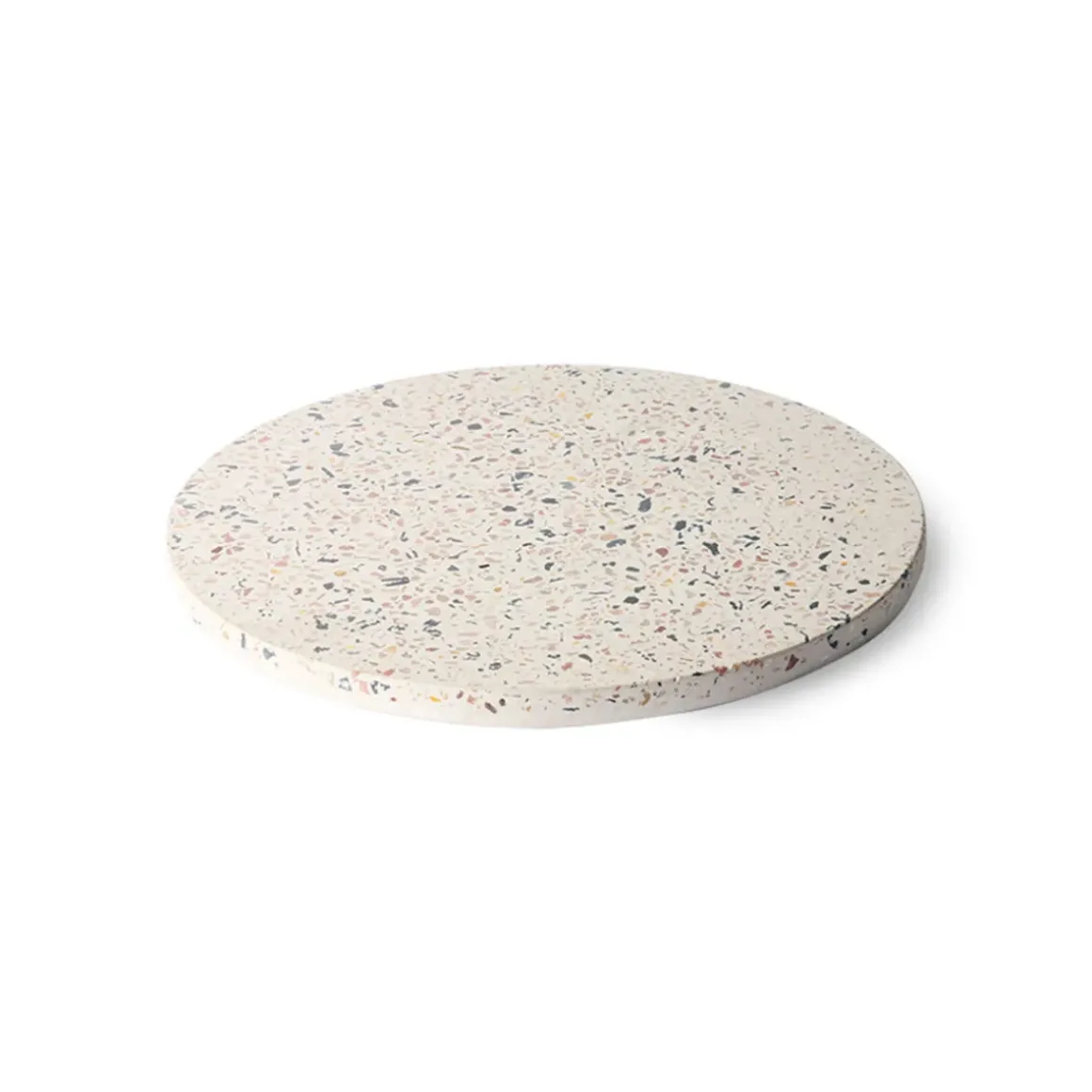 Plateau rond en béton - Terrazzo