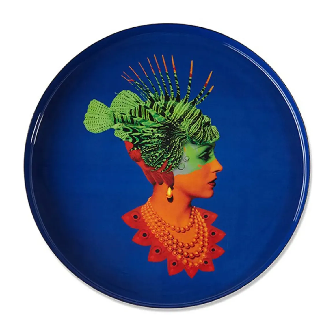 Plateau rond Rascaqueen en fer - Ø 33 cm