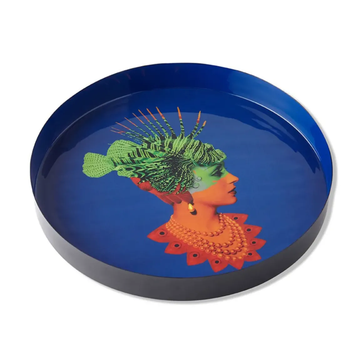 Plateau rond Rascaqueen en fer - Ø 33 cm