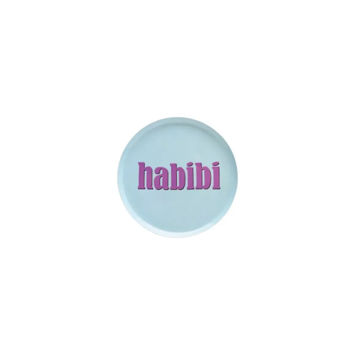Plateau Rond XS - Habibi - Bleu clair - ? 12,7 cm