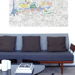 Poster Geant A Colorier - Paris