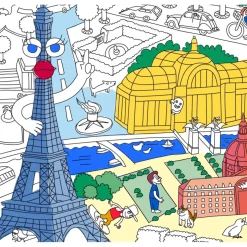 Poster Geant A Colorier - Paris