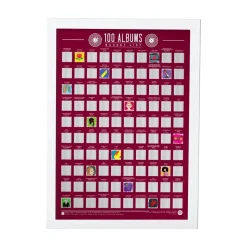 Poster à gratter 100 Albums
