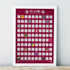 Poster à gratter 100 Albums