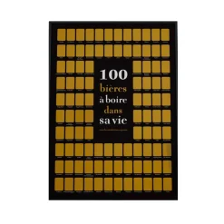 Poster à gratter 100 Bières à Boire dans sa Vie - 50 cm x 70 cm