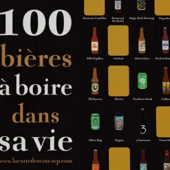 Poster à gratter 100 Bières à Boire dans sa Vie - 50 cm x 70 cm
