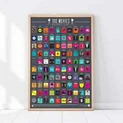 Poster à gratter 100 Films