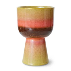 Pot de Fleurs Rétro - Ø 16.5 cm - Vert Citron