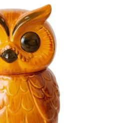 Pot Hibou Tangerine en Céramique - 16.5 x 16.2 x 8.5 cm