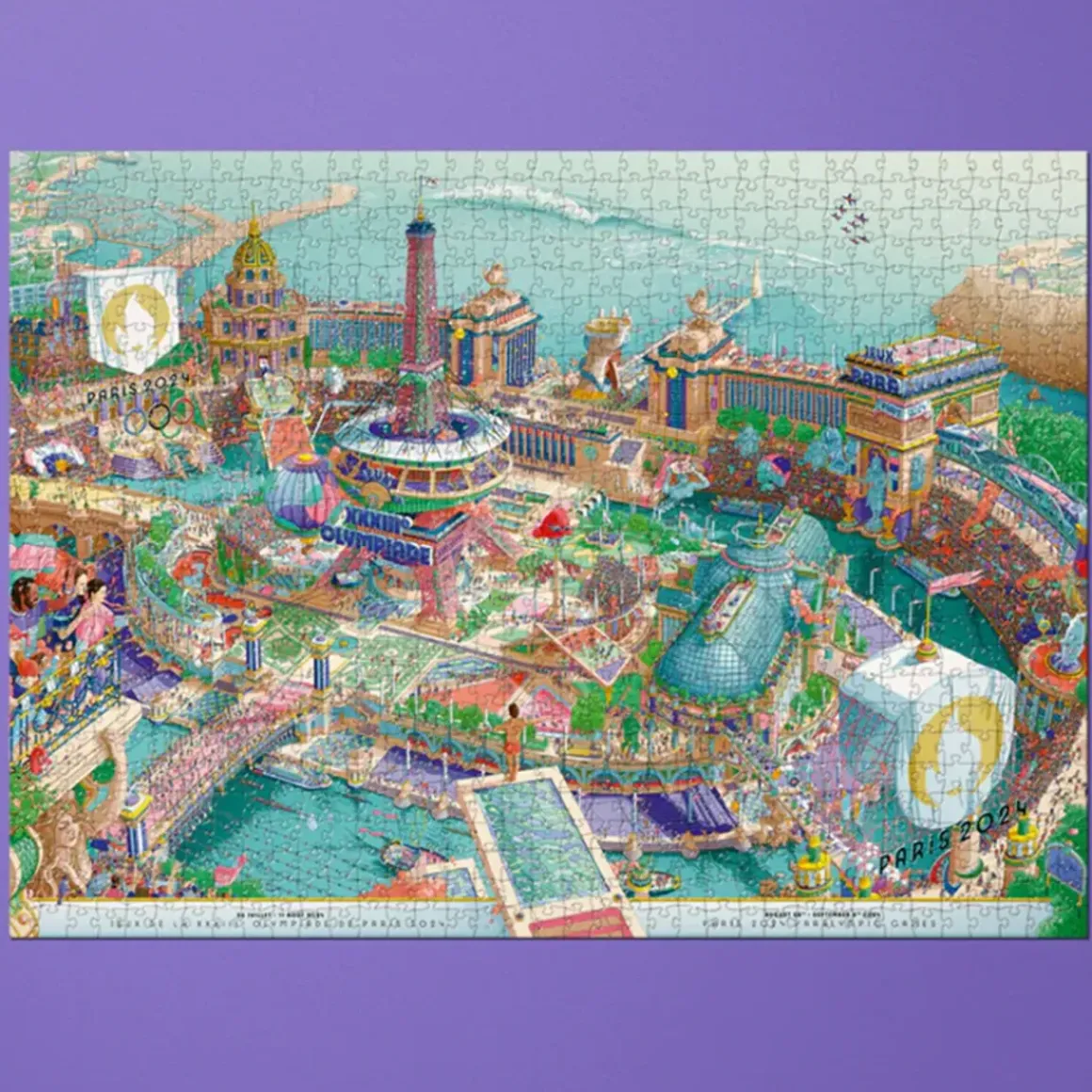 Puzzle des Affiches Officielles des Jeux Olympiques de Paris 2024 - 1000 pièces