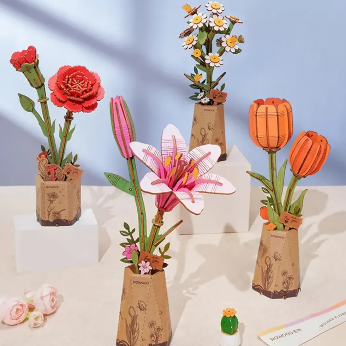 Puzzle 3D - Lys Rose