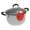 Repose-cuillère u0026 Porte-couvercle casserole Rock Hand - Main Rouge