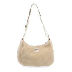 Sac Rosa Teddy en fourrure - Beige