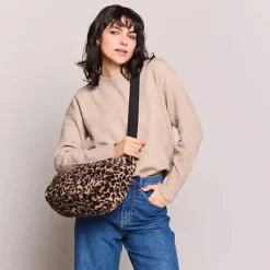 Sac Rosa Teddy en fourrure - Léopard