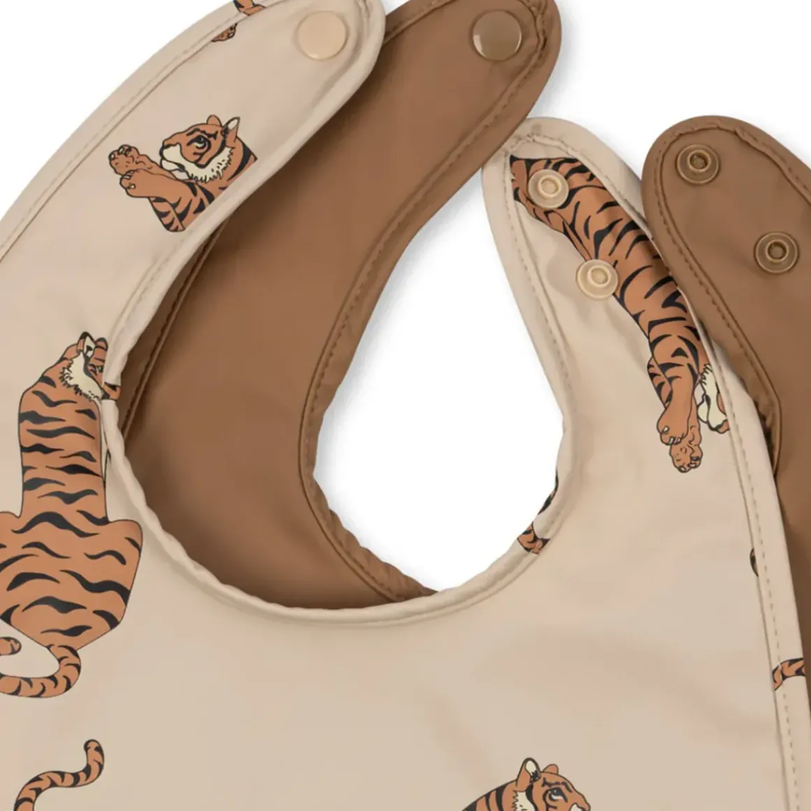 Set de 2 Bavoirs - Tiger/Toasted Coconut